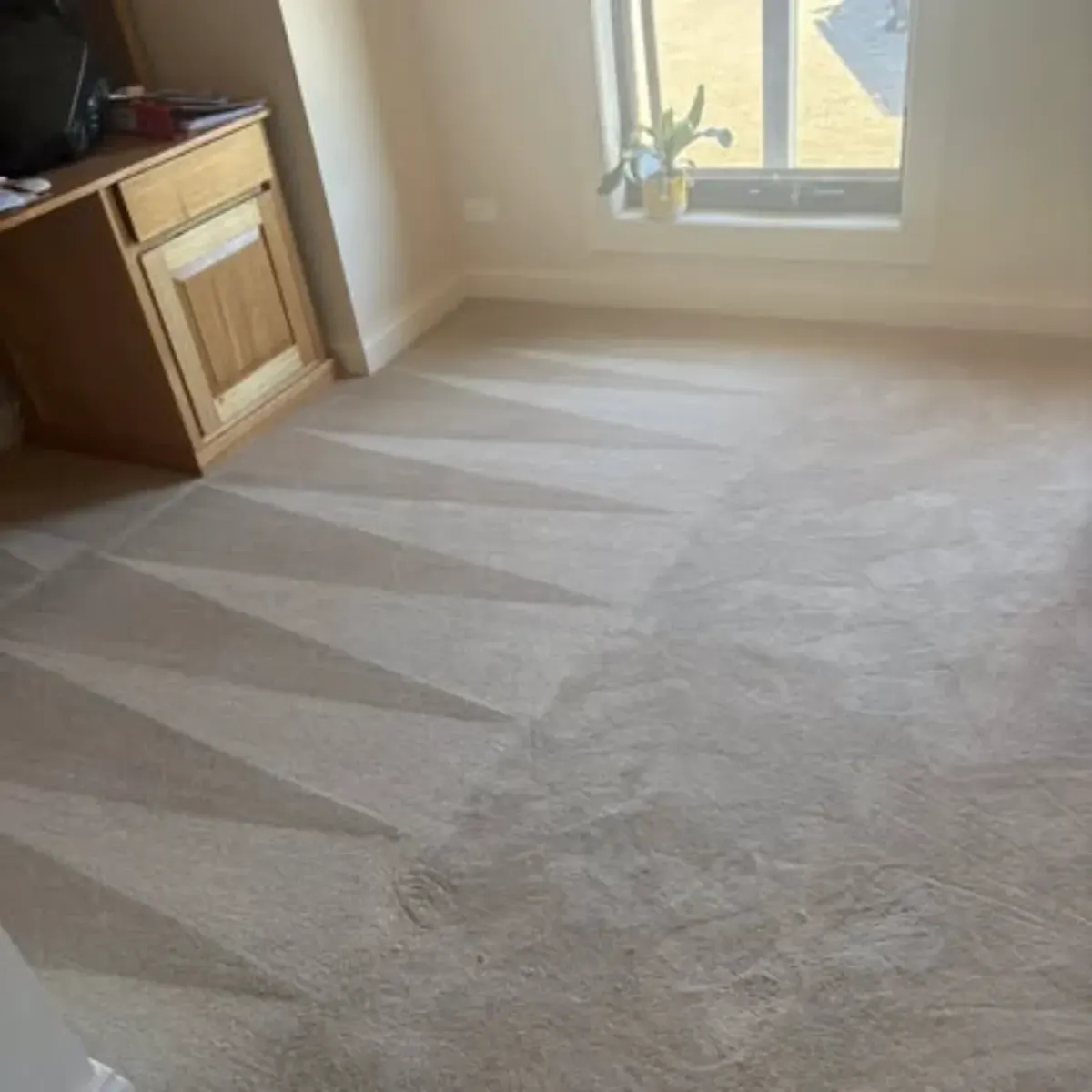 Clean carpet result in Shepparton bedroom after our professional steam cleaning
